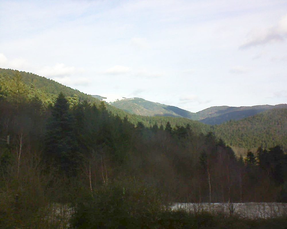 Le petit ballon vu depuis le Domaine Langmatt à Murbach le 13.12.2017 à 11:00 Le petit ballon (Alsace, Vosges) le 13.12.2017 à 11:00