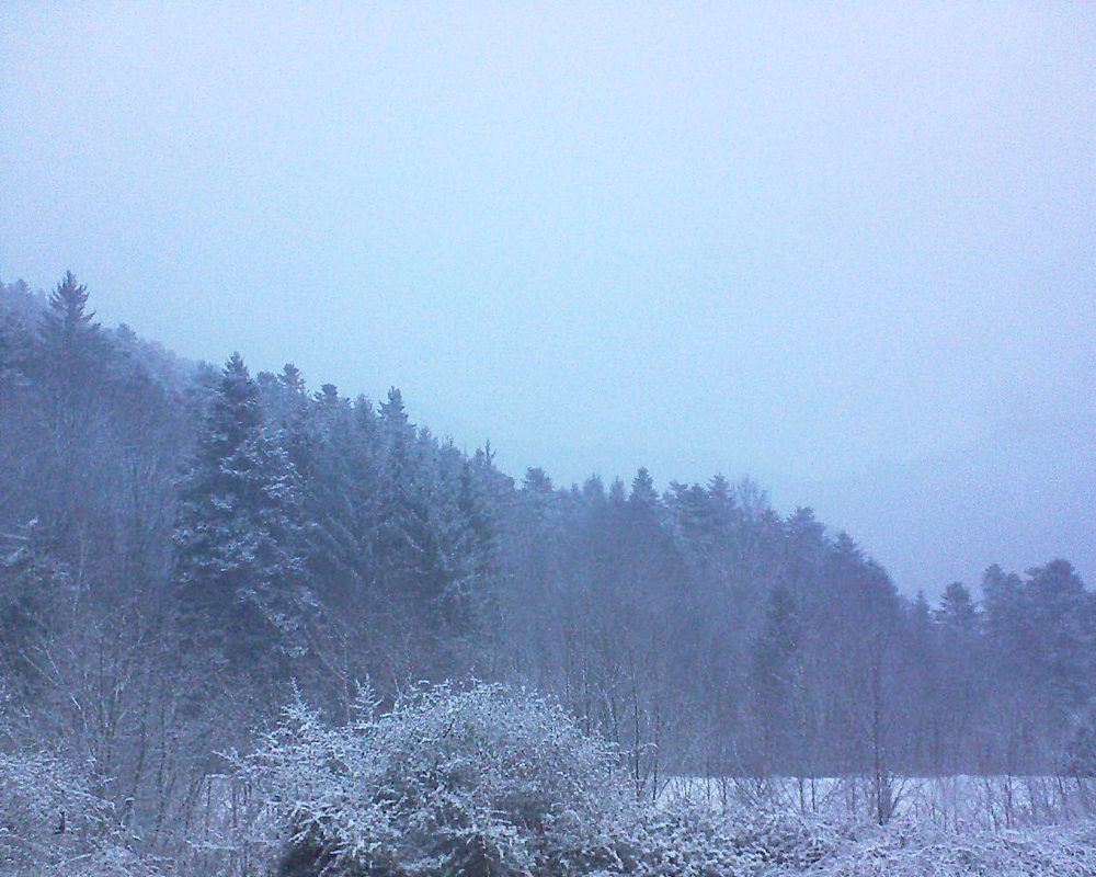 Le petit ballon vu depuis le Domaine Langmatt à Murbach le 15.12.2017 à 08:15 Le petit ballon (Alsace, Vosges) le 15.12.2017 à 08:15