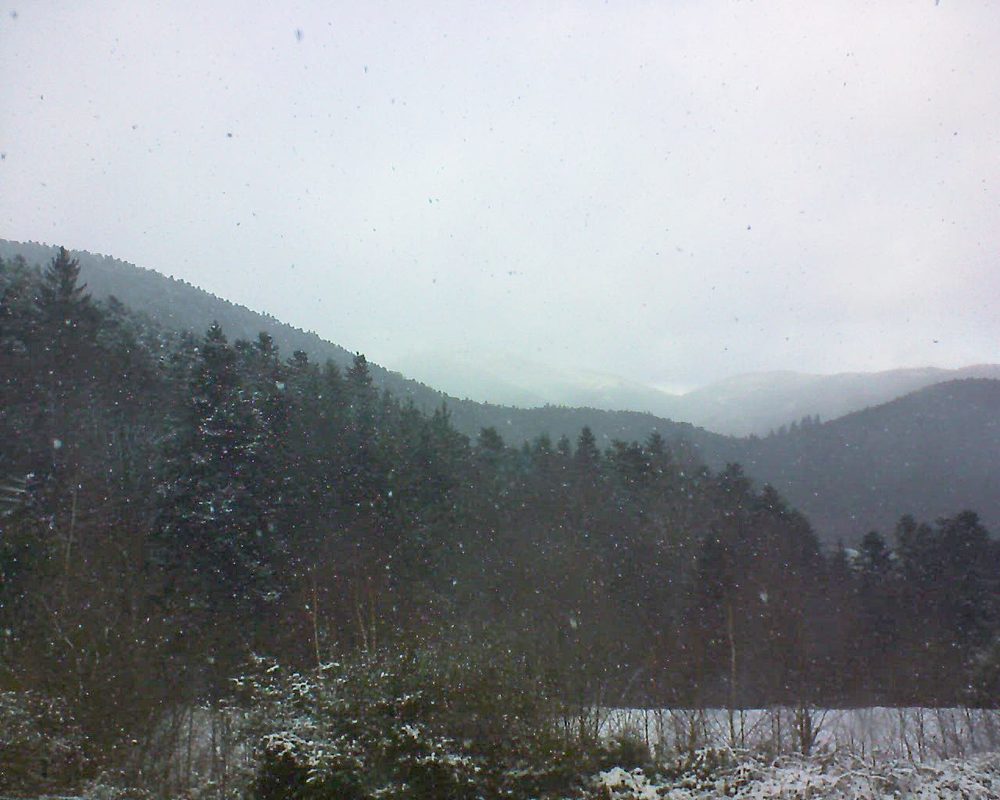 Le petit ballon vu depuis le Domaine Langmatt à Murbach le 15.12.2017 à 14:00 Le petit ballon (Alsace, Vosges) le 15.12.2017 à 14:00