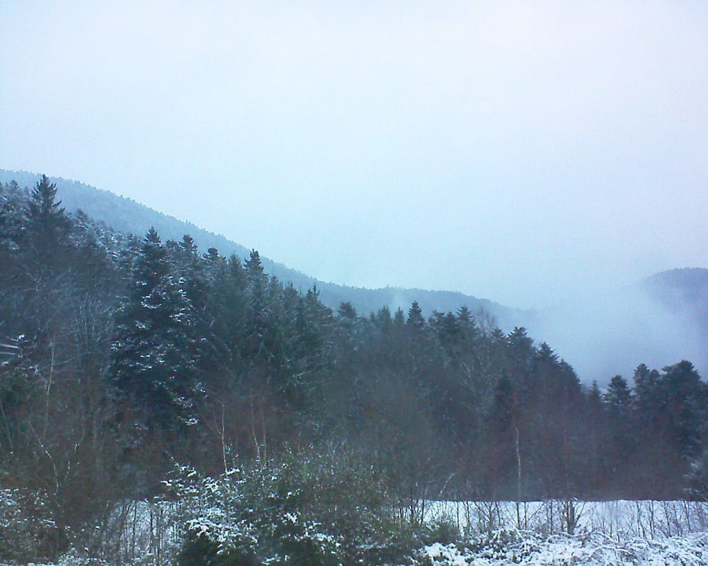 Le petit ballon vu depuis le Domaine Langmatt à Murbach le 15.12.2017 à 16:00 Le petit ballon (Alsace, Vosges) le 15.12.2017 à 16:00