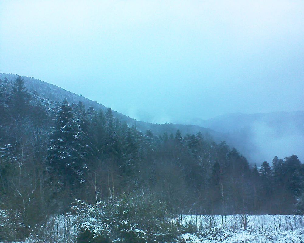 Le petit ballon vu depuis le Domaine Langmatt à Murbach le 15.12.2017 à 16:15 Le petit ballon (Alsace, Vosges) le 15.12.2017 à 16:15