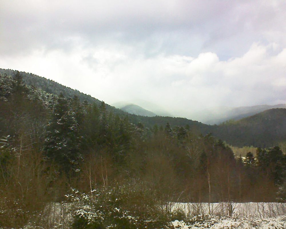 Le petit ballon vu depuis le Domaine Langmatt à Murbach le 16.12.2017 à 14:15 Le petit ballon (Alsace, Vosges) le 16.12.2017 à 14:15