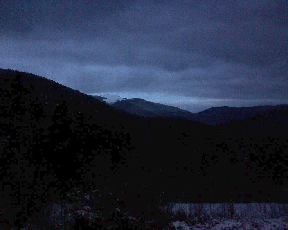 Le petit ballon vu depuis le Domaine Langmatt à Murbach le 17.12.2017 à 17:00 Le petit ballon (Alsace, Vosges) le 17.12.2017 à 17:00