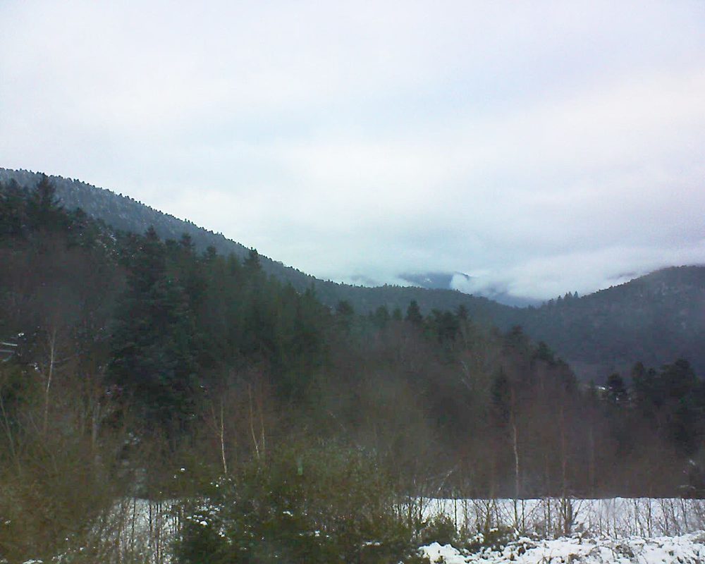 Le petit ballon vu depuis le Domaine Langmatt à Murbach le 18.12.2017 à 15:45 Le petit ballon (Alsace, Vosges) le 18.12.2017 à 15:45