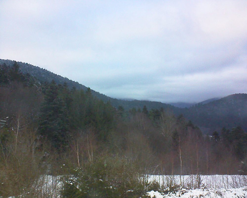 Le petit ballon vu depuis le Domaine Langmatt à Murbach le 18.12.2017 à 16:00 Le petit ballon (Alsace, Vosges) le 18.12.2017 à 16:00