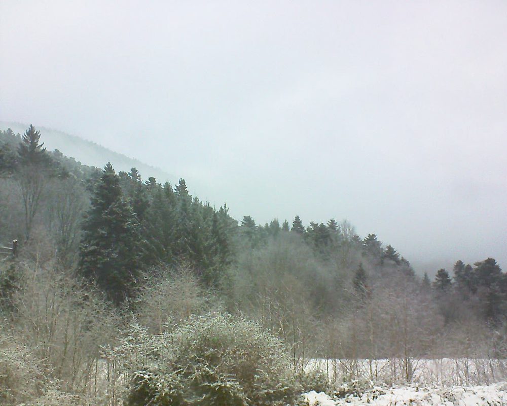 Le petit ballon vu depuis le Domaine Langmatt à Murbach le 19.12.2017 à 09:30 Le petit ballon (Alsace, Vosges) le 19.12.2017 à 09:30