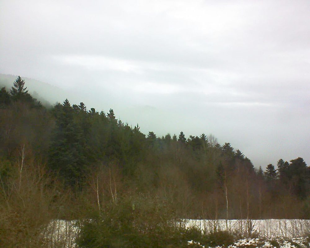 Le petit ballon vu depuis le Domaine Langmatt à Murbach le 21.12.2017 à 12:45 Le petit ballon (Alsace, Vosges) le 21.12.2017 à 12:45