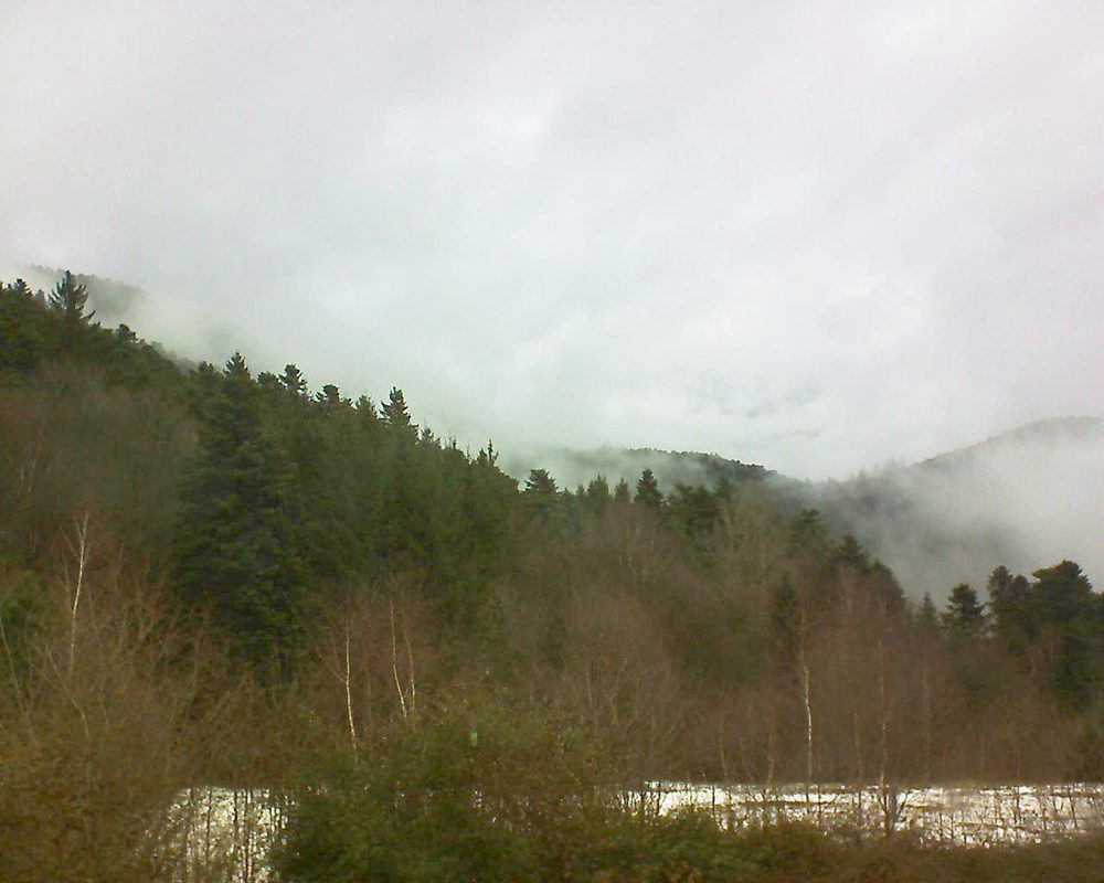 Le petit ballon vu depuis le Domaine Langmatt à Murbach le 22.12.2017 à 13:00 Le petit ballon (Alsace, Vosges) le 22.12.2017 à 13:00
