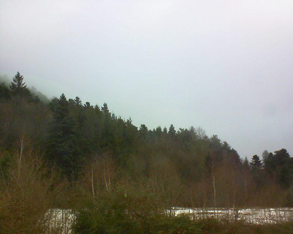 Le petit ballon vu depuis le Domaine Langmatt à Murbach le 22.12.2017 à 13:30 Le petit ballon (Alsace, Vosges) le 22.12.2017 à 13:30