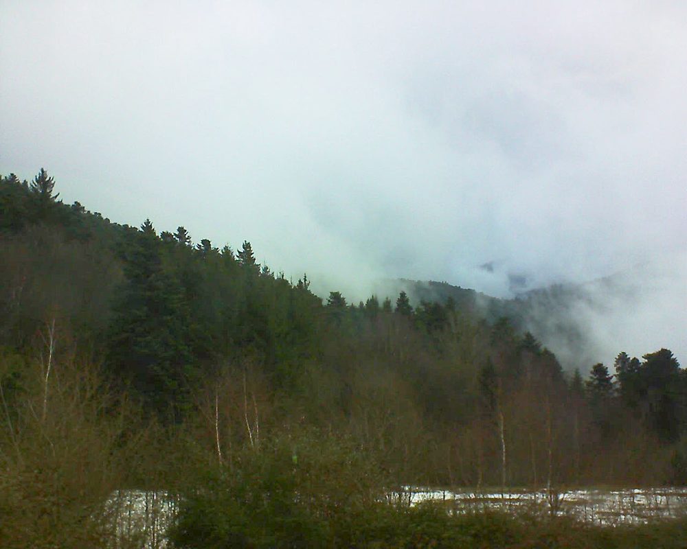 Le petit ballon vu depuis le Domaine Langmatt à Murbach le 22.12.2017 à 15:00 Le petit ballon (Alsace, Vosges) le 22.12.2017 à 15:00