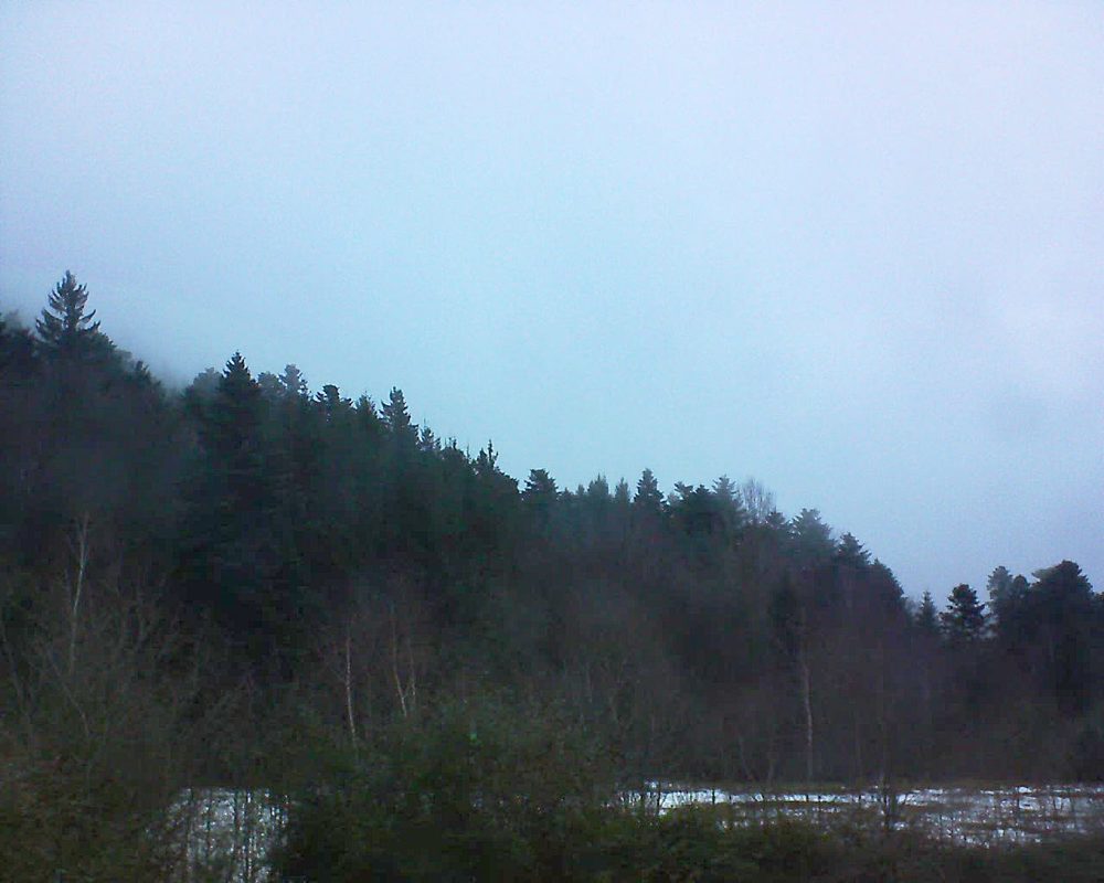 Le petit ballon vu depuis le Domaine Langmatt à Murbach le 22.12.2017 à 16:00 Le petit ballon (Alsace, Vosges) le 22.12.2017 à 16:00