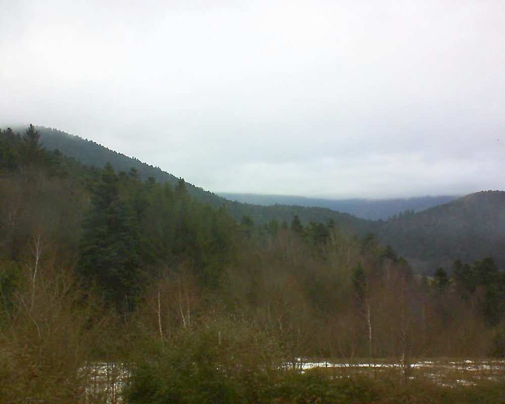 Le petit ballon vu depuis le Domaine Langmatt à Murbach le 23.12.2017 à 15:00 Le petit ballon (Alsace, Vosges) le 23.12.2017 à 15:00