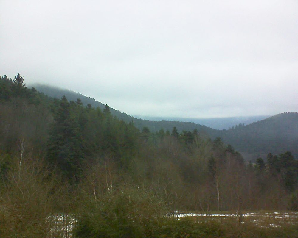 Le petit ballon vu depuis le Domaine Langmatt à Murbach le 23.12.2017 à 15:30 Le petit ballon (Alsace, Vosges) le 23.12.2017 à 15:30