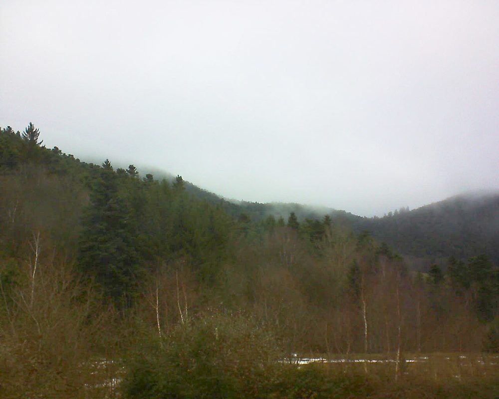 Le petit ballon vu depuis le Domaine Langmatt à Murbach le 24.12.2017 à 11:15 Le petit ballon (Alsace, Vosges) le 24.12.2017 à 11:15