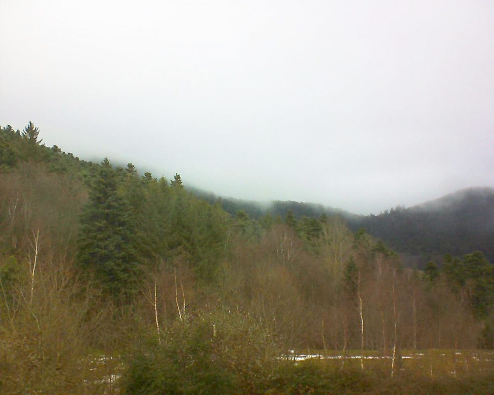 Le petit ballon vu depuis le Domaine Langmatt à Murbach le 24.12.2017 à 11:30 Le petit ballon (Alsace, Vosges) le 24.12.2017 à 11:30