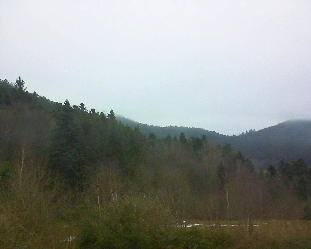 Le petit ballon vu depuis le Domaine Langmatt à Murbach le 24.12.2017 à 15:15 Le petit ballon (Alsace, Vosges) le 24.12.2017 à 15:15