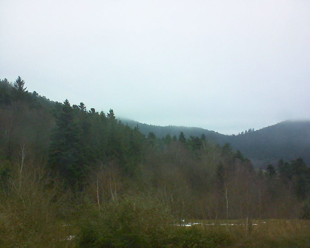 Le petit ballon vu depuis le Domaine Langmatt à Murbach le 24.12.2017 à 15:30 Le petit ballon (Alsace, Vosges) le 24.12.2017 à 15:30
