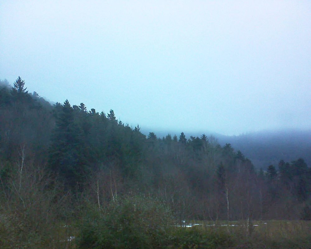 Le petit ballon vu depuis le Domaine Langmatt à Murbach le 24.12.2017 à 16:15 Le petit ballon (Alsace, Vosges) le 24.12.2017 à 16:15