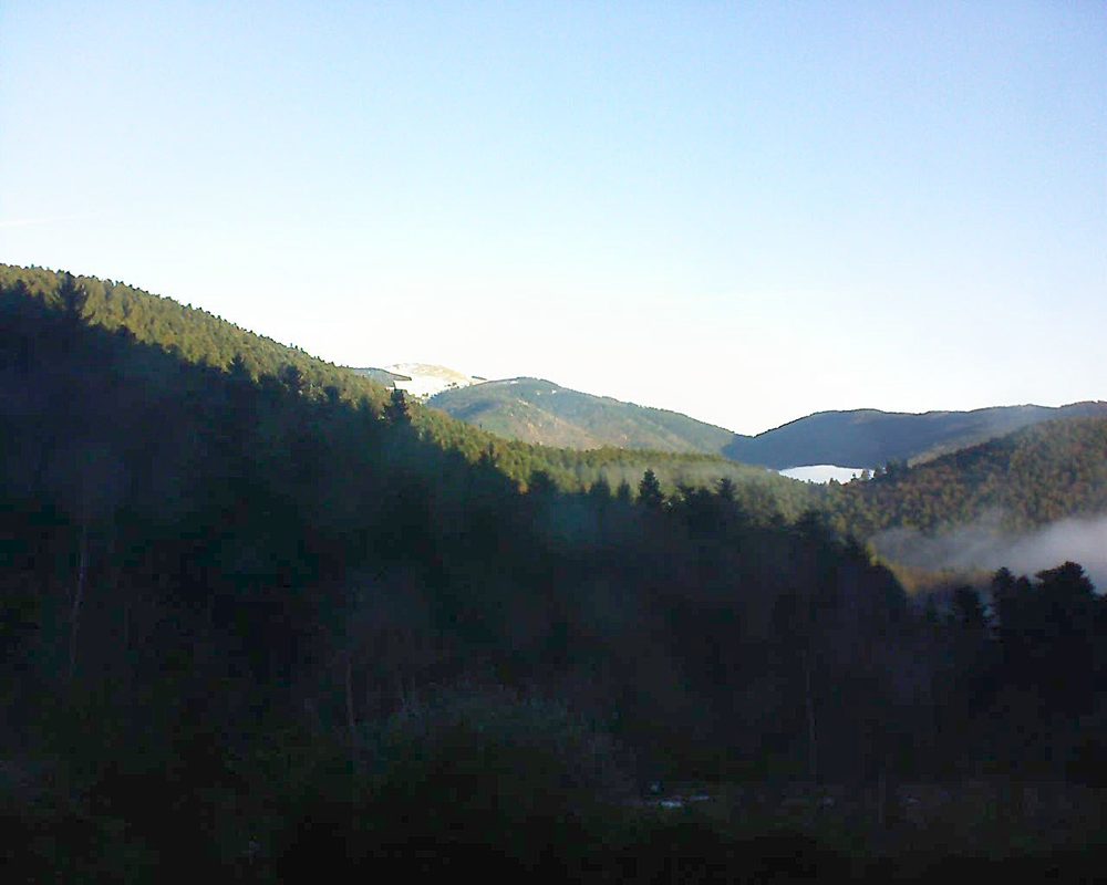 Le petit ballon vu depuis le Domaine Langmatt à Murbach le 25.12.2017 à 09:15 Le petit ballon (Alsace, Vosges) le 25.12.2017 à 09:15