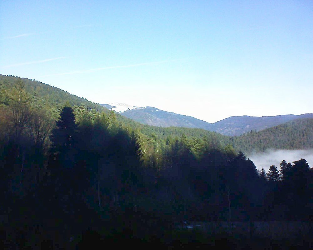 Le petit ballon vu depuis le Domaine Langmatt à Murbach le 25.12.2017 à 11:30 Le petit ballon (Alsace, Vosges) le 25.12.2017 à 11:30