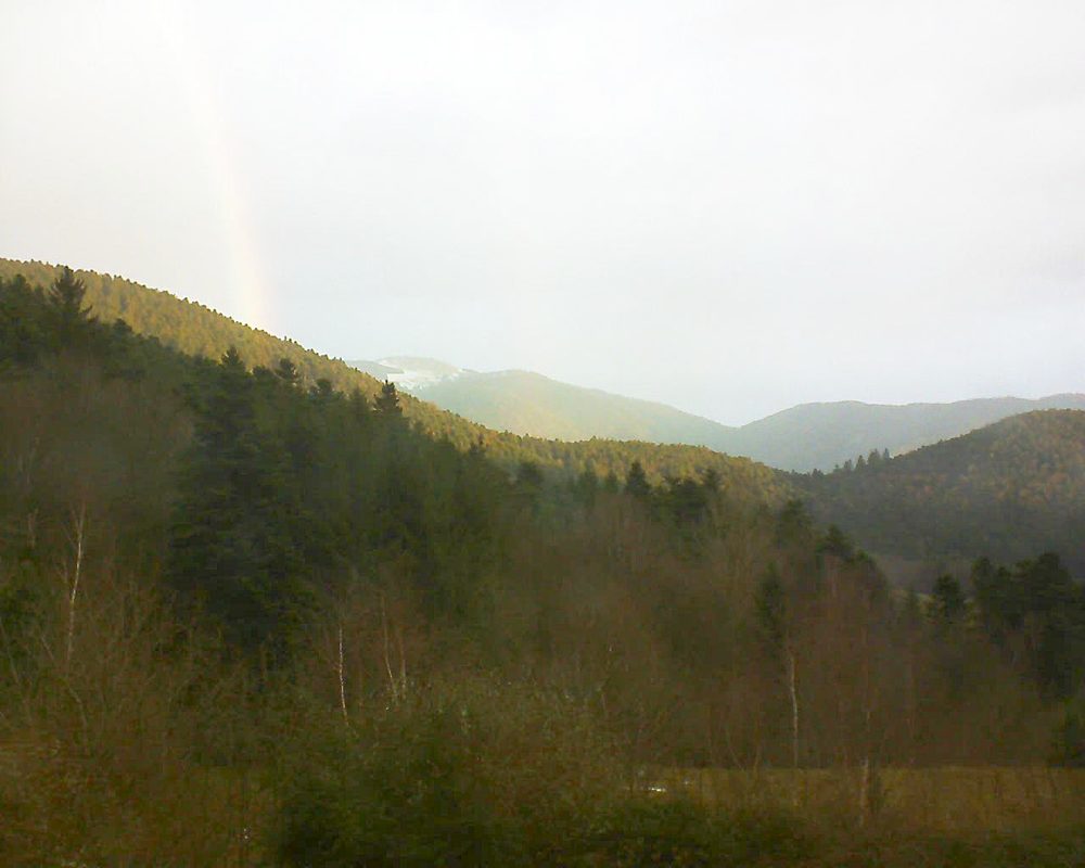 Le petit ballon vu depuis le Domaine Langmatt à Murbach le 26.12.2017 à 08:30 Le petit ballon (Alsace, Vosges) le 26.12.2017 à 08:30