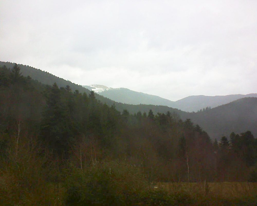 Le petit ballon vu depuis le Domaine Langmatt à Murbach le 26.12.2017 à 09:00 Le petit ballon (Alsace, Vosges) le 26.12.2017 à 09:00