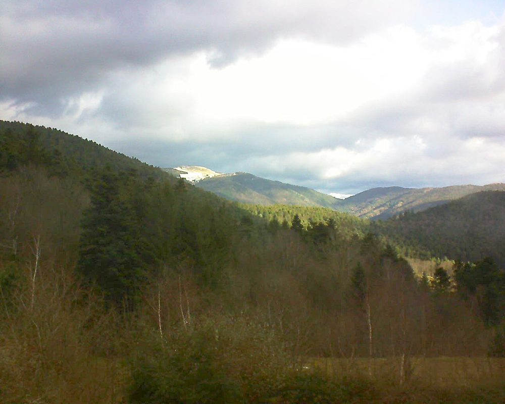 Le petit ballon vu depuis le Domaine Langmatt à Murbach le 26.12.2017 à 10:15 Le petit ballon (Alsace, Vosges) le 26.12.2017 à 10:15