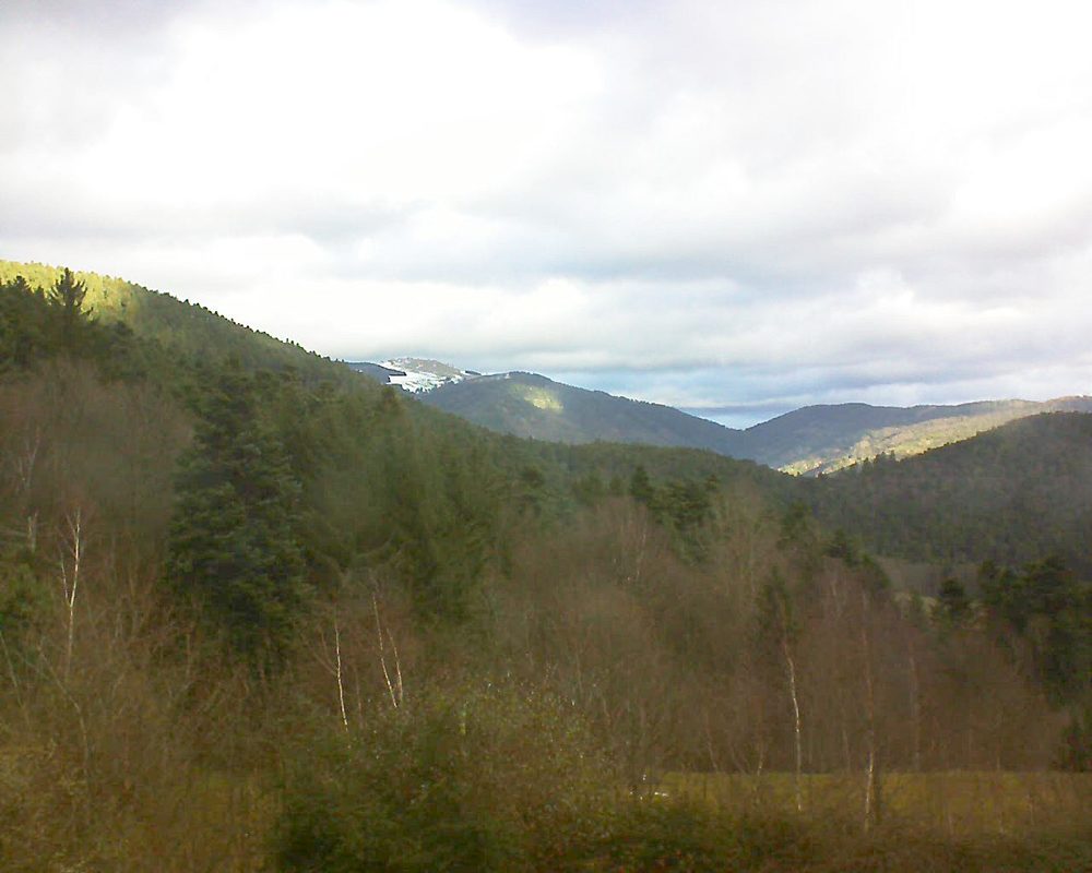 Le petit ballon vu depuis le Domaine Langmatt à Murbach le 26.12.2017 à 10:30 Le petit ballon (Alsace, Vosges) le 26.12.2017 à 10:30