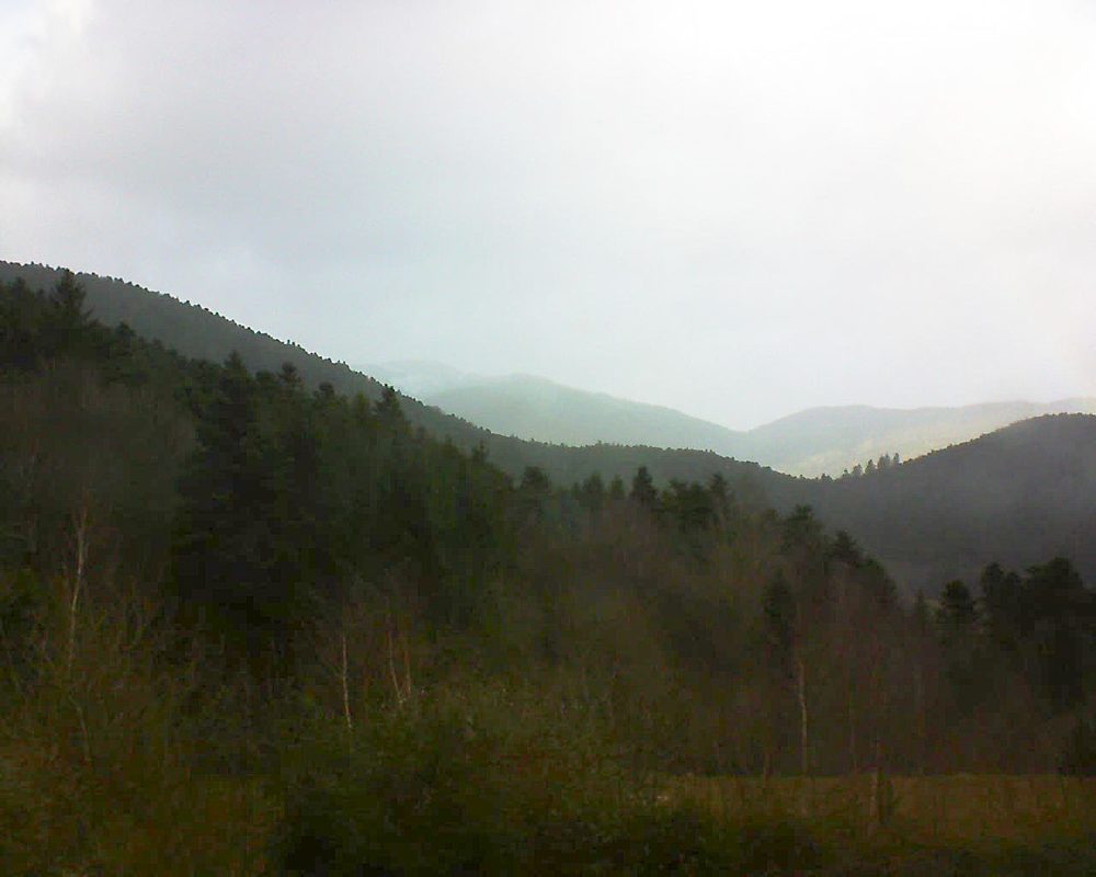 Le petit ballon vu depuis le Domaine Langmatt à Murbach le 26.12.2017 à 11:15 Le petit ballon (Alsace, Vosges) le 26.12.2017 à 11:15