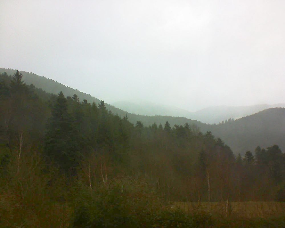 Le petit ballon vu depuis le Domaine Langmatt à Murbach le 26.12.2017 à 12:15 Le petit ballon (Alsace, Vosges) le 26.12.2017 à 12:15