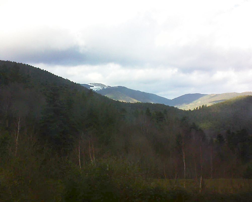 Le petit ballon vu depuis le Domaine Langmatt à Murbach le 26.12.2017 à 13:00 Le petit ballon (Alsace, Vosges) le 26.12.2017 à 13:00