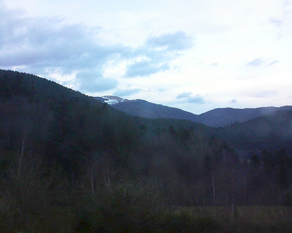 Le petit ballon vu depuis le Domaine Langmatt à Murbach le 26.12.2017 à 16:15 Le petit ballon (Alsace, Vosges) le 26.12.2017 à 16:15