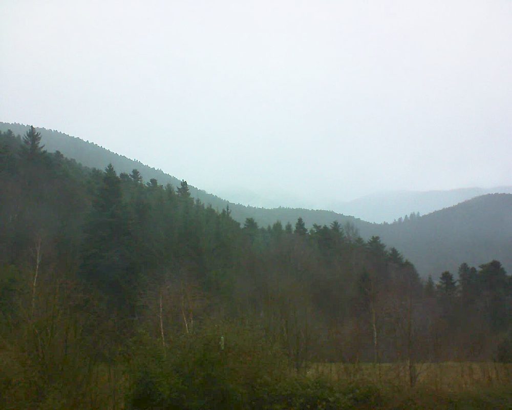 Le petit ballon vu depuis le Domaine Langmatt à Murbach le 27.12.2017 à 09:30 Le petit ballon (Alsace, Vosges) le 27.12.2017 à 09:30