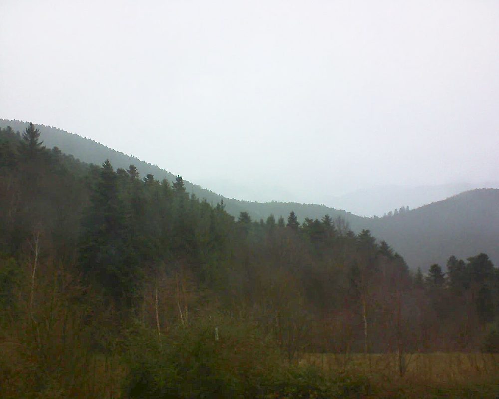 Le petit ballon vu depuis le Domaine Langmatt à Murbach le 27.12.2017 à 10:30 Le petit ballon (Alsace, Vosges) le 27.12.2017 à 10:30