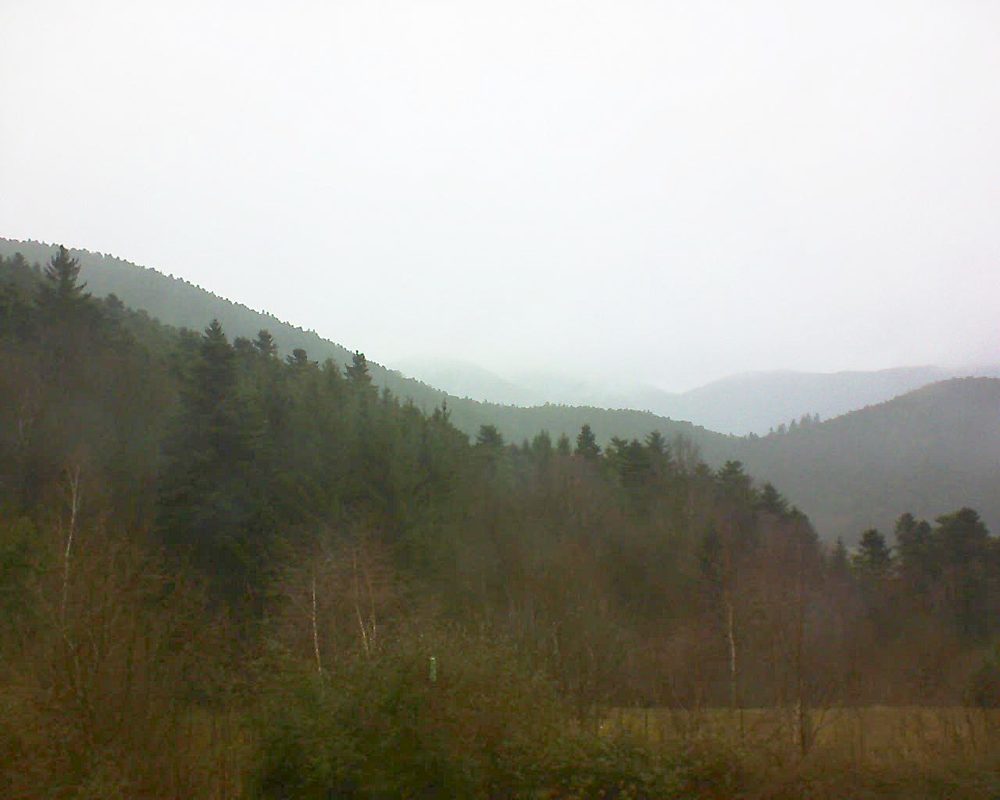 Le petit ballon vu depuis le Domaine Langmatt à Murbach le 27.12.2017 à 11:30 Le petit ballon (Alsace, Vosges) le 27.12.2017 à 11:30