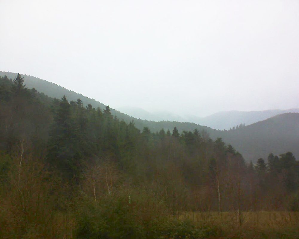 Le petit ballon vu depuis le Domaine Langmatt à Murbach le 27.12.2017 à 11:45 Le petit ballon (Alsace, Vosges) le 27.12.2017 à 11:45