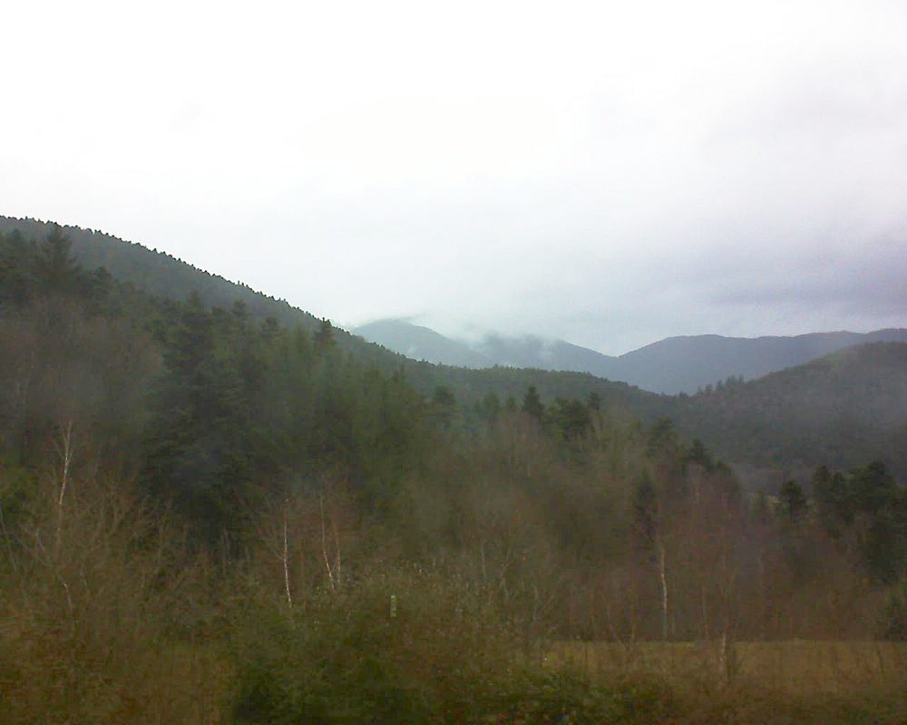 Le petit ballon vu depuis le Domaine Langmatt à Murbach le 27.12.2017 à 13:45 Le petit ballon (Alsace, Vosges) le 27.12.2017 à 13:45