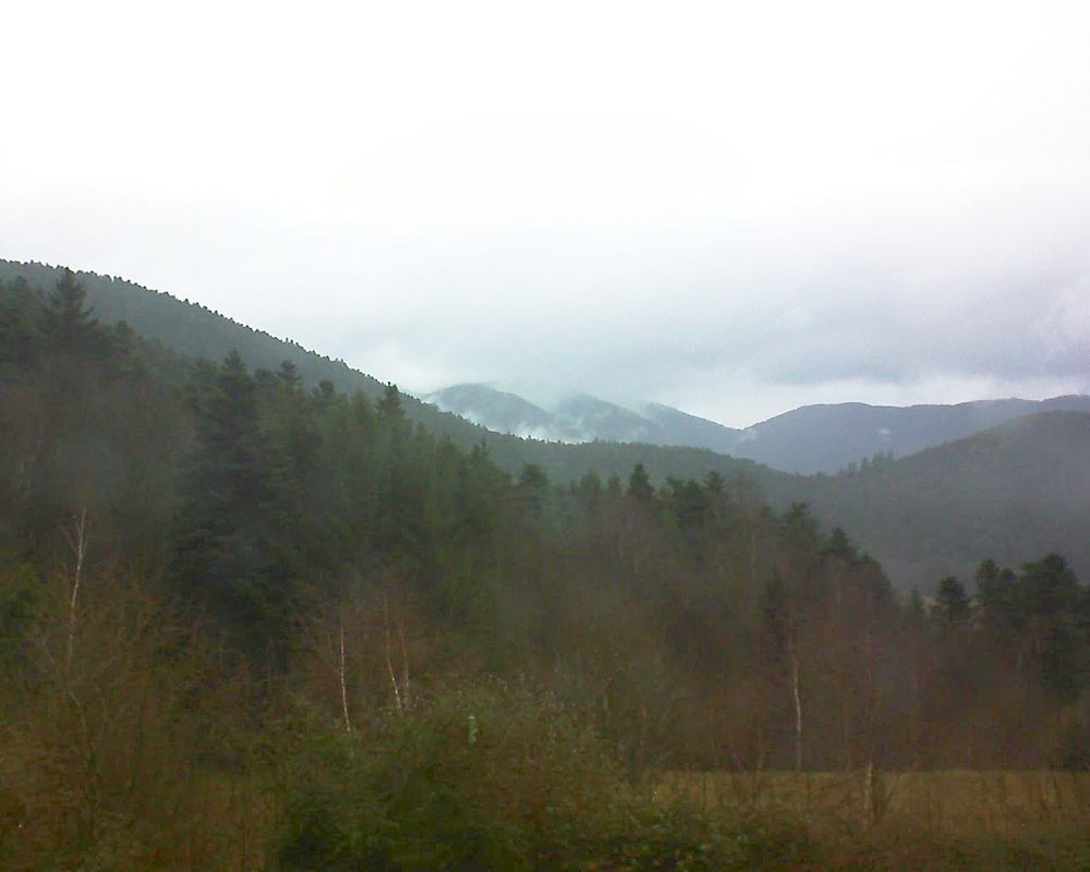 Le petit ballon vu depuis le Domaine Langmatt à Murbach le 27.12.2017 à 15:15 Le petit ballon (Alsace, Vosges) le 27.12.2017 à 15:15