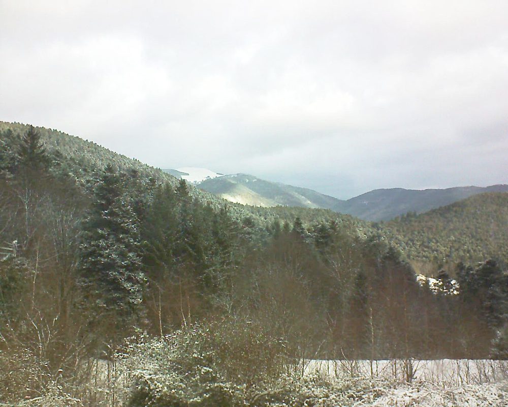 Le petit ballon vu depuis le Domaine Langmatt à Murbach le 28.12.2017 à 09:45 Le petit ballon (Alsace, Vosges) le 28.12.2017 à 09:45