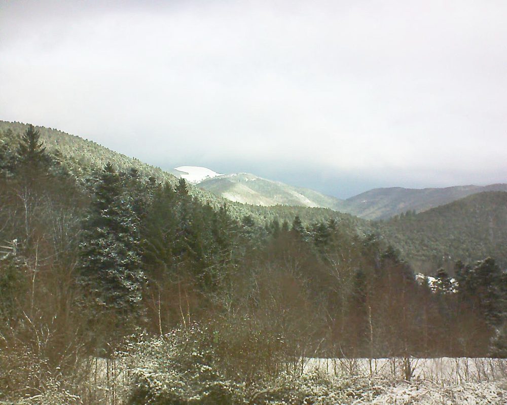 Le petit ballon vu depuis le Domaine Langmatt à Murbach le 28.12.2017 à 10:30 Le petit ballon (Alsace, Vosges) le 28.12.2017 à 10:30