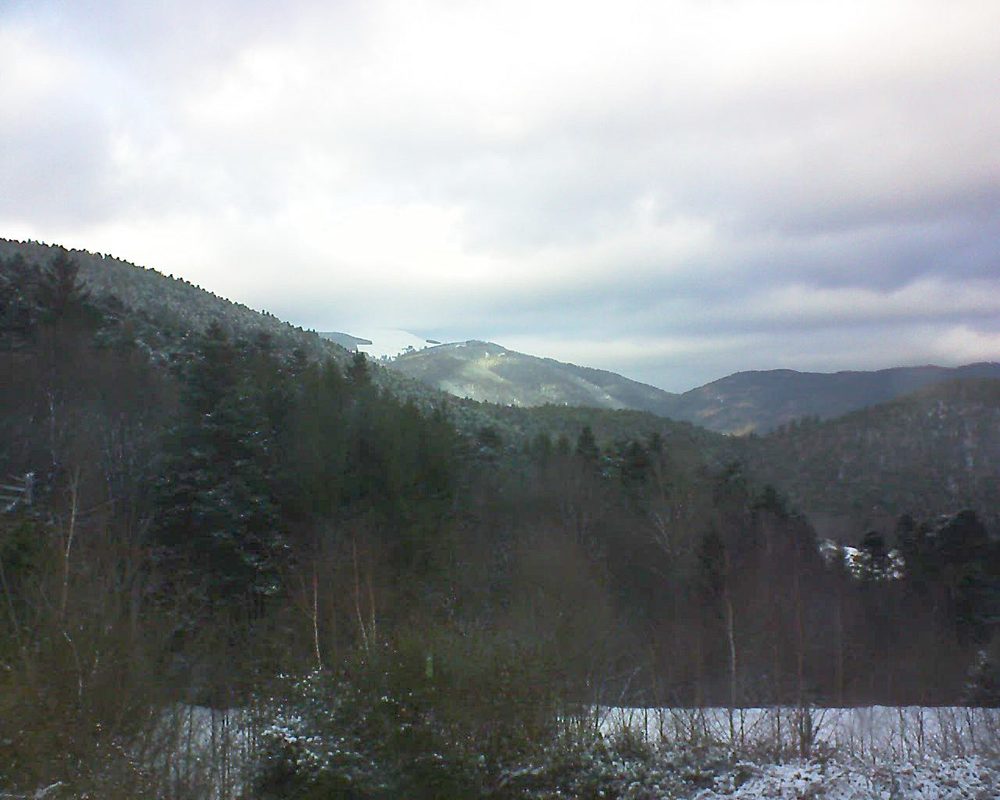 Le petit ballon vu depuis le Domaine Langmatt à Murbach le 28.12.2017 à 15:00 Le petit ballon (Alsace, Vosges) le 28.12.2017 à 15:00