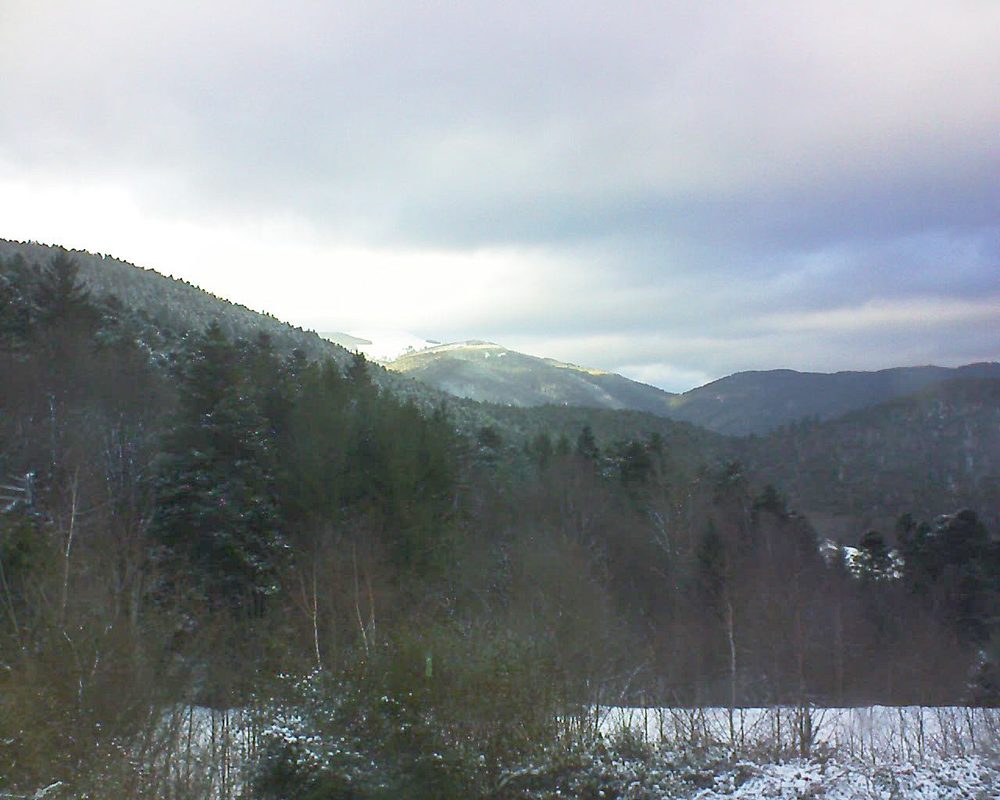 Le petit ballon vu depuis le Domaine Langmatt à Murbach le 28.12.2017 à 15:30 Le petit ballon (Alsace, Vosges) le 28.12.2017 à 15:30