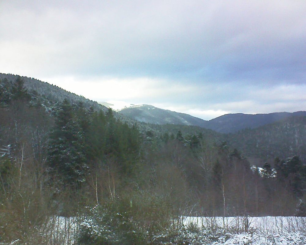 Le petit ballon vu depuis le Domaine Langmatt à Murbach le 28.12.2017 à 15:45 Le petit ballon (Alsace, Vosges) le 28.12.2017 à 15:45