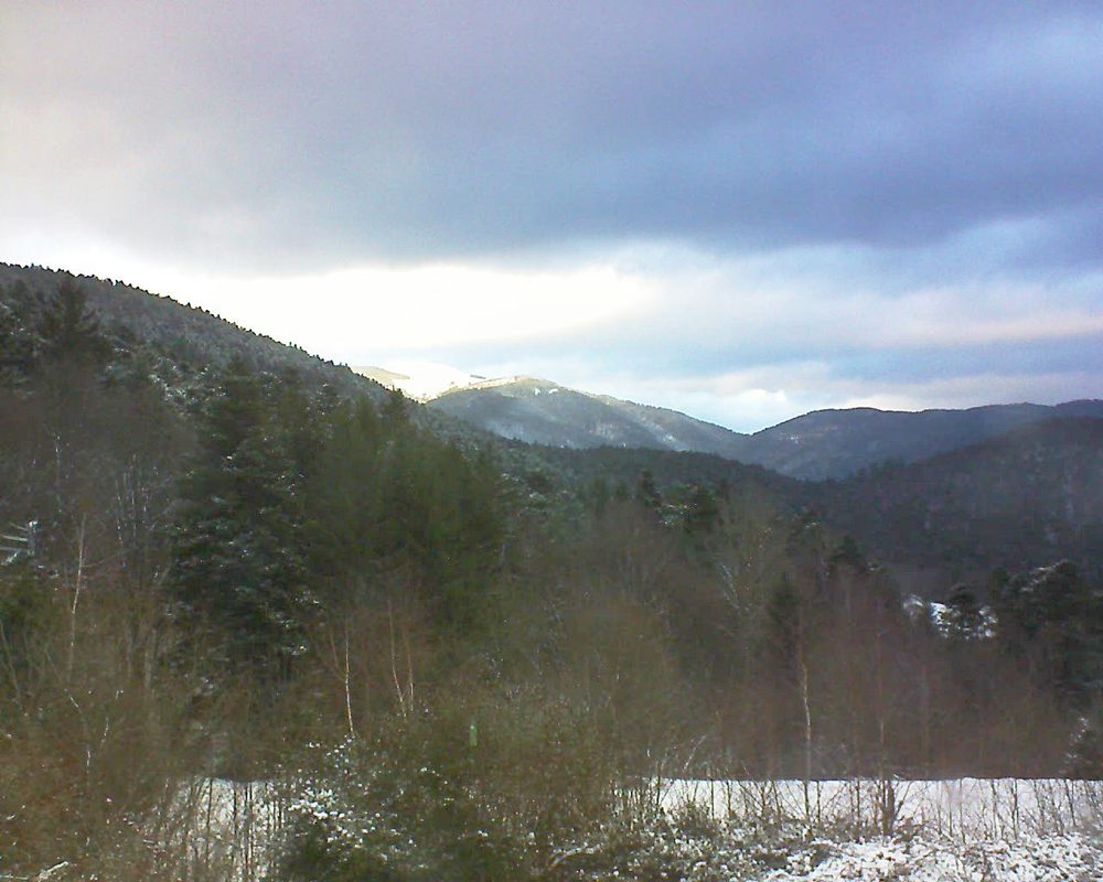 Le petit ballon vu depuis le Domaine Langmatt à Murbach le 28.12.2017 à 16:15 Le petit ballon (Alsace, Vosges) le 28.12.2017 à 16:15