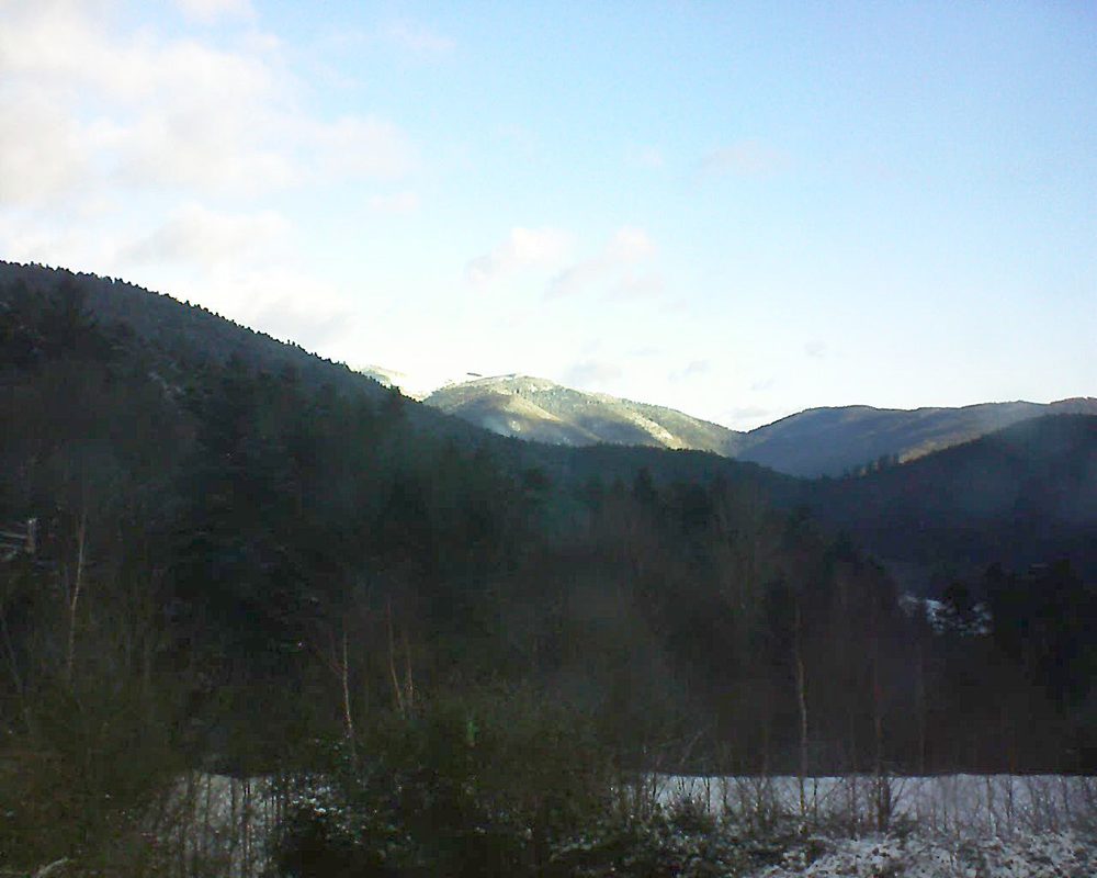 Le petit ballon vu depuis le Domaine Langmatt à Murbach le 29.12.2017 à 09:30 Le petit ballon (Alsace, Vosges) le 29.12.2017 à 09:30