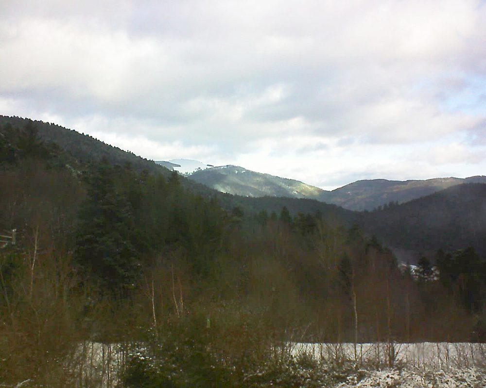 Le petit ballon vu depuis le Domaine Langmatt à Murbach le 29.12.2017 à 10:30 Le petit ballon (Alsace, Vosges) le 29.12.2017 à 10:30