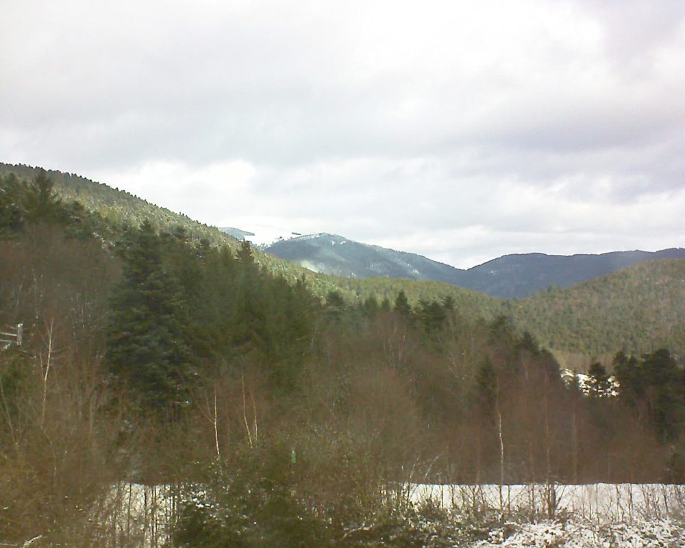 Le petit ballon vu depuis le Domaine Langmatt à Murbach le 29.12.2017 à 11:15 Le petit ballon (Alsace, Vosges) le 29.12.2017 à 11:15