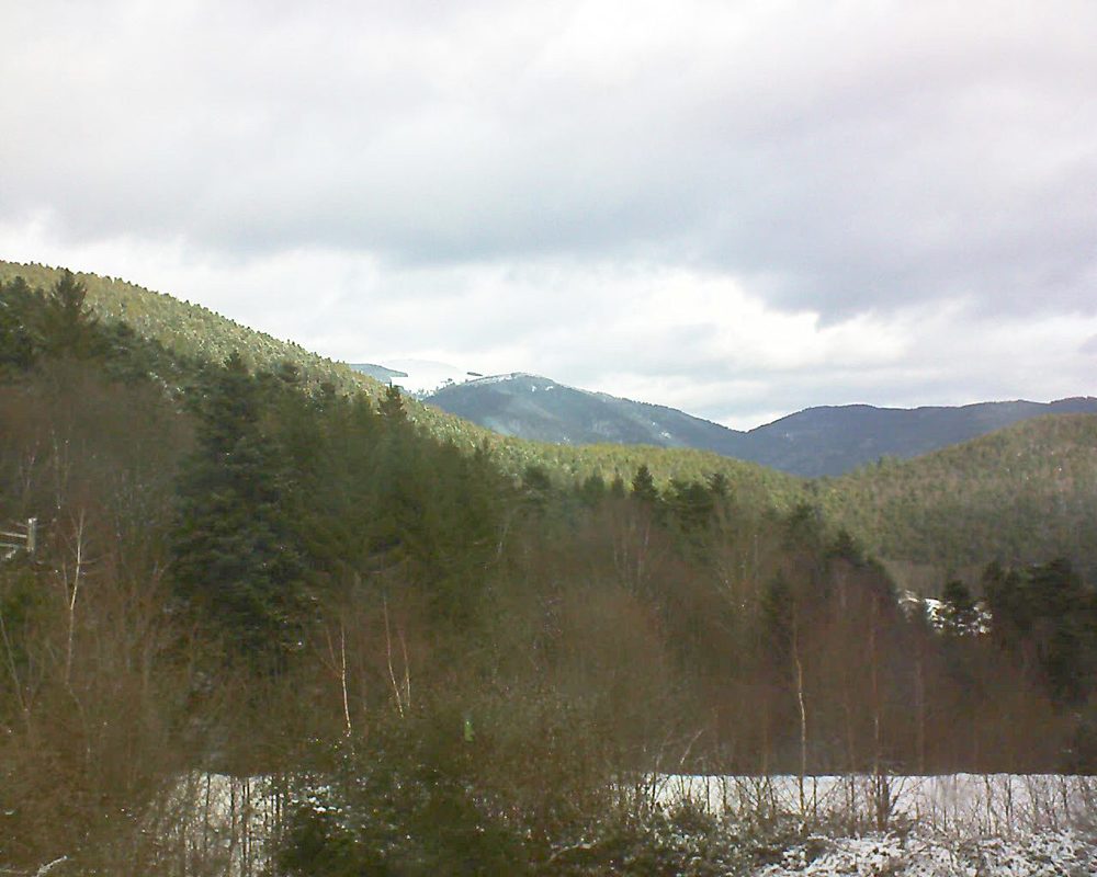 Le petit ballon vu depuis le Domaine Langmatt à Murbach le 29.12.2017 à 11:30 Le petit ballon (Alsace, Vosges) le 29.12.2017 à 11:30