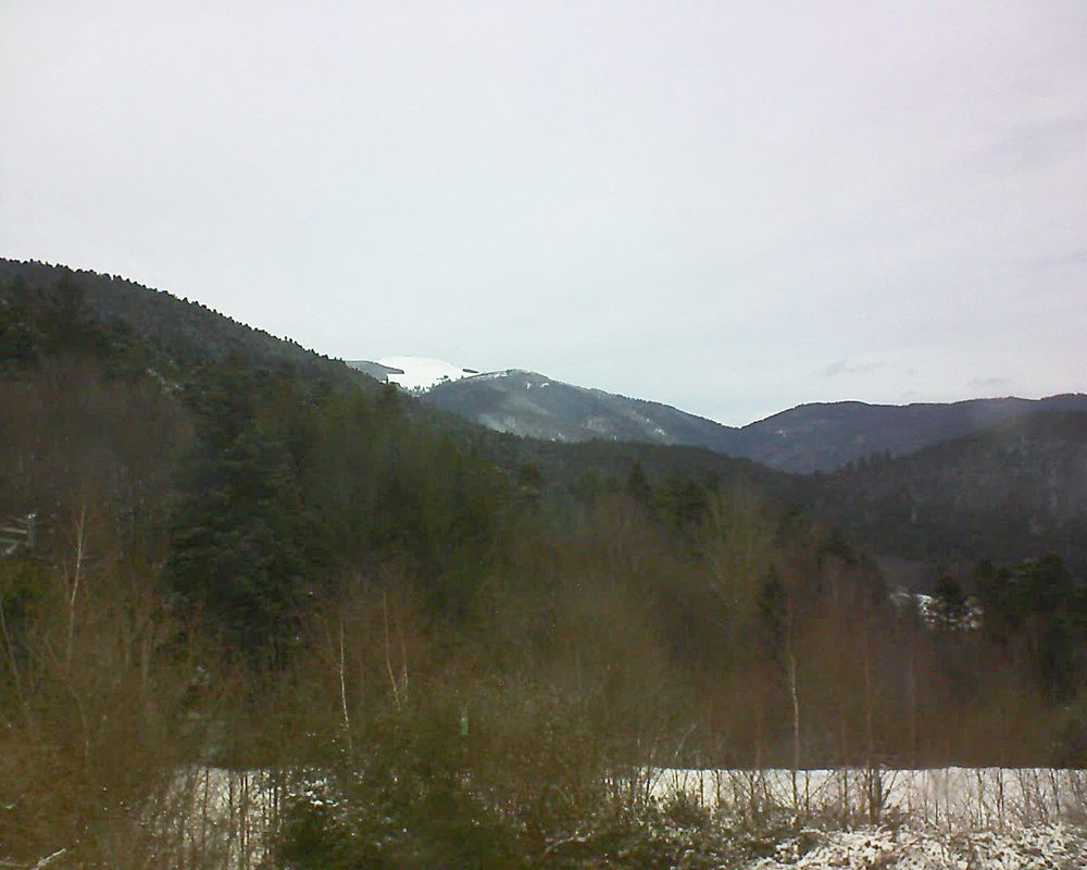 Le petit ballon vu depuis le Domaine Langmatt à Murbach le 29.12.2017 à 12:30 Le petit ballon (Alsace, Vosges) le 29.12.2017 à 12:30