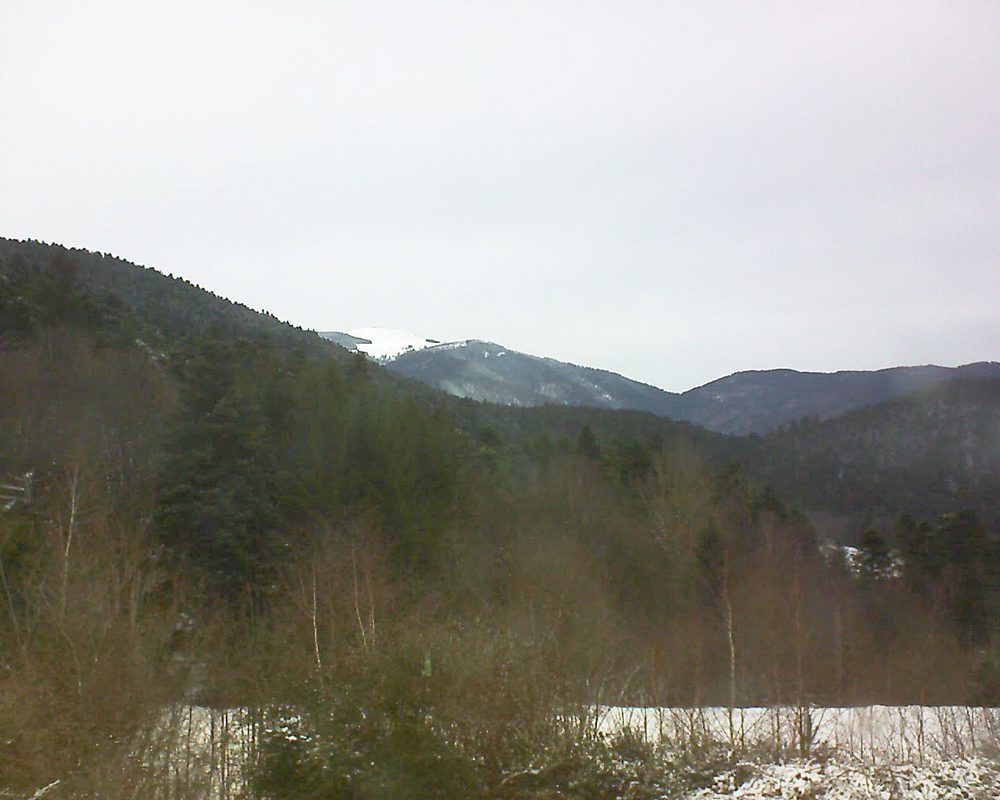 Le petit ballon vu depuis le Domaine Langmatt à Murbach le 29.12.2017 à 13:15 Le petit ballon (Alsace, Vosges) le 29.12.2017 à 13:15